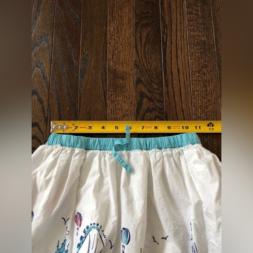 Mini Boden Girls 7-8Y London Themed A-Line Ruffled Mini Skirt w/Adjustable Waist - Picture 10 of 15